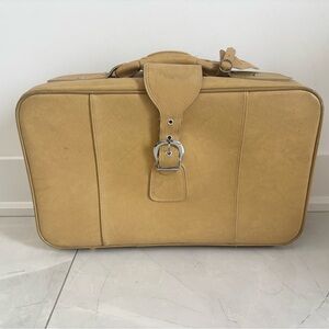 Vintage Retro Small Soft Suitcase Travel Collector 70's
